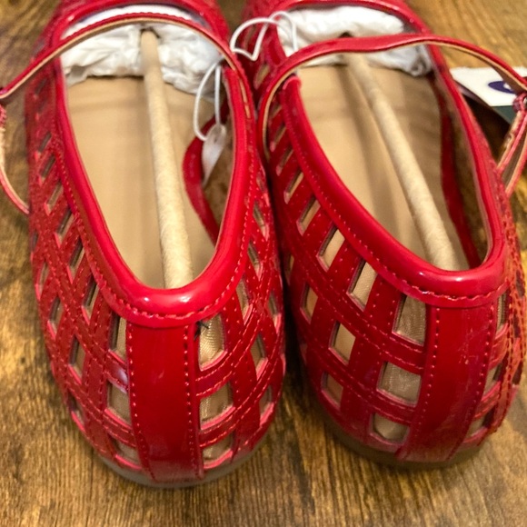 Women's Lorelei Woven Mary Jane Flats with Memory Foam Insole Wild Fable Red 6 - Picture 6 of 7